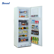 6.5 Cu. FT White Double Door Top Freezer LPG Gas Absorption Refrigerator